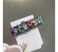 PureBowlic Pinzas para el pelo con diamantes de imitación para mujer, pinzas geométricas BB con piedras brillantes para flequillo lateral y pelo trasero, elegantes accesorios de moda para el cabello