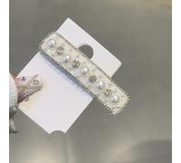 PureBowlic Pinzas para el pelo coreanas con diamantes de imitación para mujer, horquilla lateral geométrica con perlas de imitación, bonito clip BB para flequillo y peinados, accesorios ligeros para