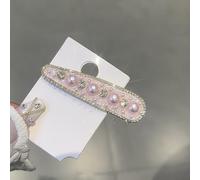 PureBowlic Pinzas para el pelo coreanas con diamantes de imitación para mujer, horquilla lateral geométrica con perlas de imitación, bonito clip BB para flequillo y peinados, accesorios ligeros para