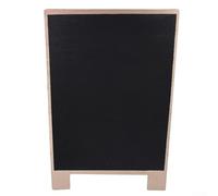 PureBowlic Pizarra de madera en caballete, pizarra negra pequeña para boda, menú de café, estación de notas de escritura de arte para niños, letrero rectangular de pie 30 x 20 cm