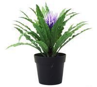 PureBowlic Planta artificial para helecho, bonsái, para hojas realistas, helechos artificiales de plástico para decoración de mesa de oficina, planta compacta en maceta de 22 cm para decoración de