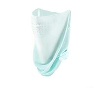 PureBowlic Polaina de cuello con protección UV para hombres y mujeres, máscara facial de seda de hielo transpirable con trabillas para las orejas para ciclismo, deportes al aire libre, cubierta solar