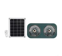 PureBowlic Potente extractor solar con carga USB, enfriador de ventilación compacto para casas de mascotas, vehículos, camping y uso al aire libre, dispositivo de circulación de aire ecológico fuera