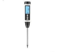 PureBowlic Probador de suelo digital con pantalla LCD para pH 3-14 y humedad 0-19.99ms/cm, sonda de metal de alta precisión para agricultura agrícola de jardín, herramienta de lectura rápida portátil