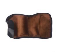 PureBowlic Protectores de tobillo con forro polar de invierno para ciclismo, fundas gruesas y cálidas para aberturas laterales, para viajes y deportes al aire libre, negro, paquete de 2 (marrón)