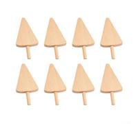 PureBowlic Recortes de madera sin terminar para manualidades de verano, formas rústicas de decoración de granja de 12 cm para pintar, teñir y quemar madera, ideal para bandejas escalonadas (forma