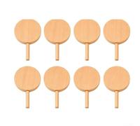 PureBowlic Recortes de madera sin terminar para manualidades de verano, formas rústicas de decoración de granja de 12 cm para pintar, teñir y quemar madera, ideal para bandejas escalonadas (forma