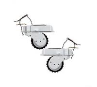 PureBowlic Ruedas de repuesto para Xiaomi para MIJIA Robot Aspirador XMSTJQR2S STYTJ02YM 3C 2S S10 B106GL para S12 T12 Ruedas de apoyo delanteras y traseras silenciosas Instalar Diseño 2 Pack Limpieza