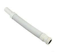 PureBowlic Sifón telescópico de plástico flexible para fregadero de lavabo de 36-80 cm, con cable de acero inoxidable, conector ajustable a prueba de fugas, moldeado por inyección sólido para baño