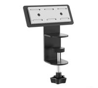 PureBowlic Soporte de tira potente para debajo del escritorio, soporte de abrazadera de hierro ajustable para mesas de 1 a 5 cm, estante de gestión de cables seguro para el hogar/oficina, negro