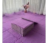 PureBowlic Tapete de espuma de felpa, azulejos de rompecabezas entrelazados cortables con respaldo antideslizante, tapetes de franela suave para sala de juegos de bebé, dormitorio, sala de estar, 30 x