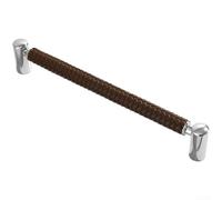 PureBowlic Tirador de puerta de gabinete de aleación de zinc sólido para tirador de cuero, moderno pomo minimalista para cajón, para armario de cocina, armario de zapatos, muebles (café de 192