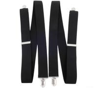 PureBowlic Tirantes elásticos para hombre de 3,5 cm de ancho para 4 clips fuertes, tirantes ajustables de poliéster, para pantalones, correas de patrón jacquard de computadora, para uso casual de