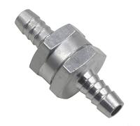 PureBowlic Válvula de retención antirretorno en línea de aluminio para combustible, agua y aceite, prevención de flujo unidireccional para sistemas de baja presión de carburador, opciones de 6 mm, 8