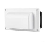 PureBowlic Ventilador de ventilación para caravana, 12 V, 6 W, malla de plástico negro de bajo ruido, para caravana, remolque, yate, remolque, camping, instalación en techo (blanco)