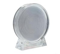 PureBowlic Vitrina de acrílico para medallas conmemorativas de 40 mm, caja de almacenamiento transparente con o sin almohadilla interior, protector transparente para coleccionistas, organización del