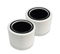 PUREBURG Core 200S-RF - Filtros de repuesto compatibles con el purificador de aire Levoit Core 200s, paquete de 2 H13 HEPA de 4 etapas de filtración de carbón activado, limpieza de aire, polvo, COV,