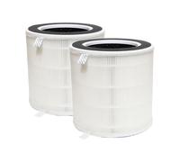PUREBURG Filtro de repuesto compatible con el purificador de aire SwitchBot, paquete de 2 unidades H13 HEPA de carbón activado de 3 etapas, filtro de mascotas de aire limpio y olor a polvo
