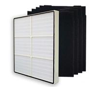 PUREBURG Juego de filtros HEPA de repuesto compatible con Whirlpool Whispure 1183054K 8171434K compatible con AP450 AP510 AP51030K AP51030KB AP45030K WP500 WP1000, H13 de carbón activado de alta