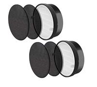 PUREBURG LV-H132-RF - Filtro de repuesto compatible con purificadores de aire Levoit LV-H132, paquete de 2 filtros de aire H13 HEPA y 4 prefiltros de carbón activado