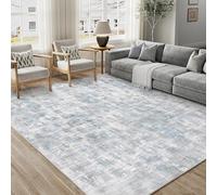 PureCozy Gris Azul Alfombra Salon 200x300cm Habitacion Grandes Alfombras Moderna Antideslizante Lavable Lavadora Abstractas Carpete Dormitorio Sala Comedor Pie Cama Pelo Corto Carpet