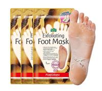 Purederm - Mascarilla exfoliante para pies, con extractos de papaya y manzanilla (1 par)