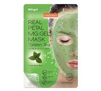 Purederm P/D Real Petal Face Skin Treatment Mask 1pcs Green Tea MG:Máscara Gel "Té verde" Mascarilla Para Tratamiento Piel Facial Vitalizing Hydrating Vitalizante Hidratante