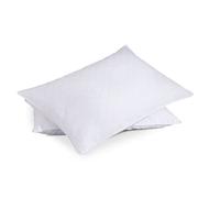 puredown Juego de 2 Almohada Plumas y Plumón de Ganso 50x70cm, Suave Almohada Plumas de Ganso, Almohadas de Hotel, con Funda de Poliéster, Lavable a Máquina