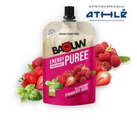 Baouw compota energética bio - frambuesa, fresa y albahaca TU