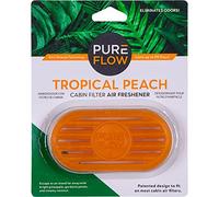 Pureflow Cabin Filter Air Freshener with Odor Eliminator - Fits on Most Car, Truck, and SUV Cabin Air Filters - Tropical Peach (1 Pack)