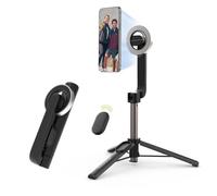 PureGear Soporte magnético para selfie con control remoto inalámbrico, compatible con MagSafe para iPhone 15/14/13/12 Series y teléfonos Android, soporte de trípode extensible y soporte (negro)