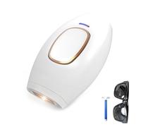 PureGlow Hair Removal, Depiladora de Luz Pulsada IPL, Dispositivo de depilación permanente con 5 Niveles de Energía, indolora IPL Depiladora para cara, piernas y cuerpo (Blanco)