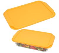 Purekra 1 paquete de tapas de silicona para bandeja de horno de vidrio Pyrex 233, 233-D
