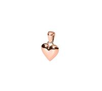 Purelei® Aloha Love Charm - Colgante de corazón de acero inoxidable chapado en oro - símbolo de amor y compasión - 12,4 x 11,8 mm - oro/plata/oro rosa, 12,4 mm x 11,8 mm, Acero inoxidable, Ágata