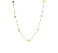 Purelei Alohi Heart - Cadena impermeable y ajustable | Delicada cadena de acero inoxidable con pequeños corazones y chapado en oro de 14 K/18 K | símbolo de amor, ligereza y armonía, Eine Grösse