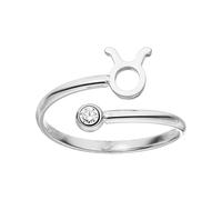 Purelei® Anillo de signo del zodiaco - Anillo de mujer resistente al agua de acero inoxidable duradero - Anillos ajustables de tamaño 50 a 60 - Joyería de moda para tu look individual, 50-60 cm,