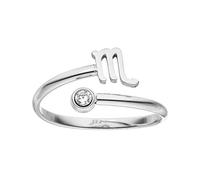 Purelei® Anillo del Signo del Zodiaco - Anillo de mujer resistente al agua hecho de acero inoxidable duradero - Anillos ajustables de talla 50 a 60 - Joyería de moda para tu look individual, 50-60 cm
