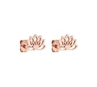 Purelei Awesome - Pendientes para mujer, diseño de loto, acero inoxidable | Delicado, flores minimalistas, discretas, elegantes