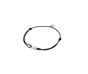 Purelei Awesome - Pulsera para mujer con colgante de loto, pulsera de algodón de filigrana, tamaño ajustable, delicada pulsera de la amistad, regalo para mujeres, discreta pulsera de capas, Eine