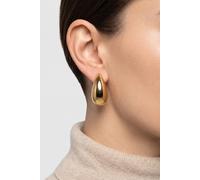 PURELEI® Big Drop - Pendientes de gota de acero inoxidable duradero para mujer, resistentes al agua, aspecto individual (longitud 28,4 mm), color dorado