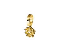Purelei® Birth Flower Charms - Colgante de mes de nacimiento - símbolo de fidelidad y sabiduría - acero inoxidable chapado en oro - para collares y pulseras, Juli, Acero inoxidable