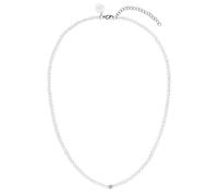 Purelei® Bloomy - Collar impermeable de acero inoxidable - Collar con perlas de concha - Joyería de moda para un look personalizado - Collar de perlas para mujer, 40 cm, Acero inoxidable, No aplicable