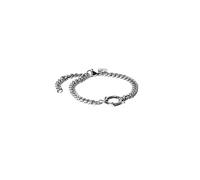 Purelei Bold Charm Pulsera - Cadena grande con cierre - Acero inoxidable chapado en oro de 14 K - Oro rosa o plata - 16/18/20 cm - 6,6 mm de ancho - Combinable con charms - Resistente al agua, Eine