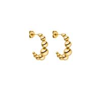 PURELEI® Bubbly - Pendientes de acero inoxidable para mujer, resistentes al agua, 18,5 mm de diámetro, joyas de moda para un aspecto personalizado, 18,5 mm, Acero inoxidable, No aplicable