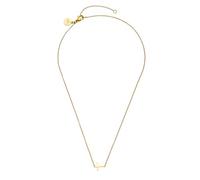 Purelei Cadena de cruz lateral, resistente al agua y ajustable, cadena de acero inoxidable con colgante de cruz lateral, chapado en oro de 14 K/18 K, símbolo moderno de fuerza y equilibrio, Eine
