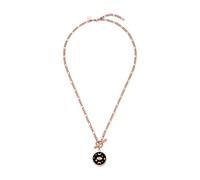 Purelei Cadena Galaxy - Acero inoxidable chapado en oro de 18 K / oro rosa / plata - Cadena con colgante de luna y estrellas - Piedra de cristal - Ajustable 50 - 55 cm - Manifest Edition, Eine Grösse
