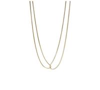 Purelei Cadena Kindness, resistente al agua y ajustable, cadena de serpiente con diseño de nudos, acero inoxidable y chapado en oro de 14 K/18 K, símbolo de unión y fuerza, Eine Grösse, Acero