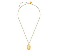 Purelei Cadena Spirit - resistente al agua y ajustable | Cadena de acero inoxidable con medallón ovalado | chapado en oro de 14 K/18 K | símbolo de protección, fuerza y paz interior, Eine Grösse