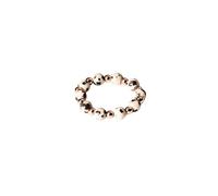 Purelei® Coast - Anillo elástico de jaspe dálmata y acero inoxidable en oro, plata u oro rosa, tallas S/M y M/L - Elegante y personalizable - Anxiety, S-M, Acero inoxidable, Sin piedras preciosas