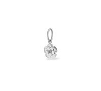Purelei Colgante de flores para mujer, de acero inoxidable, con circonita cúbica, 6 mm, Acero inoxidable, Ágata